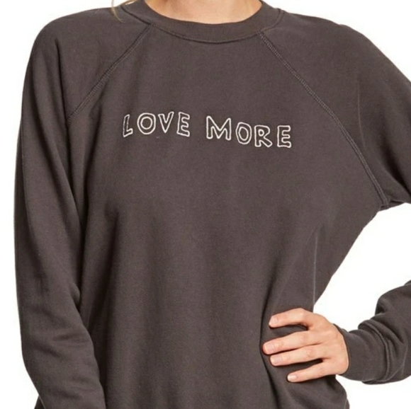Spiritual Gangster Tops - SPIRITUAL GANGSTER Love More Black Sweatshirt